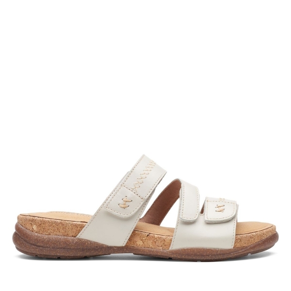 Clarks leather cork sole summer sandals - Picture 4 of 12